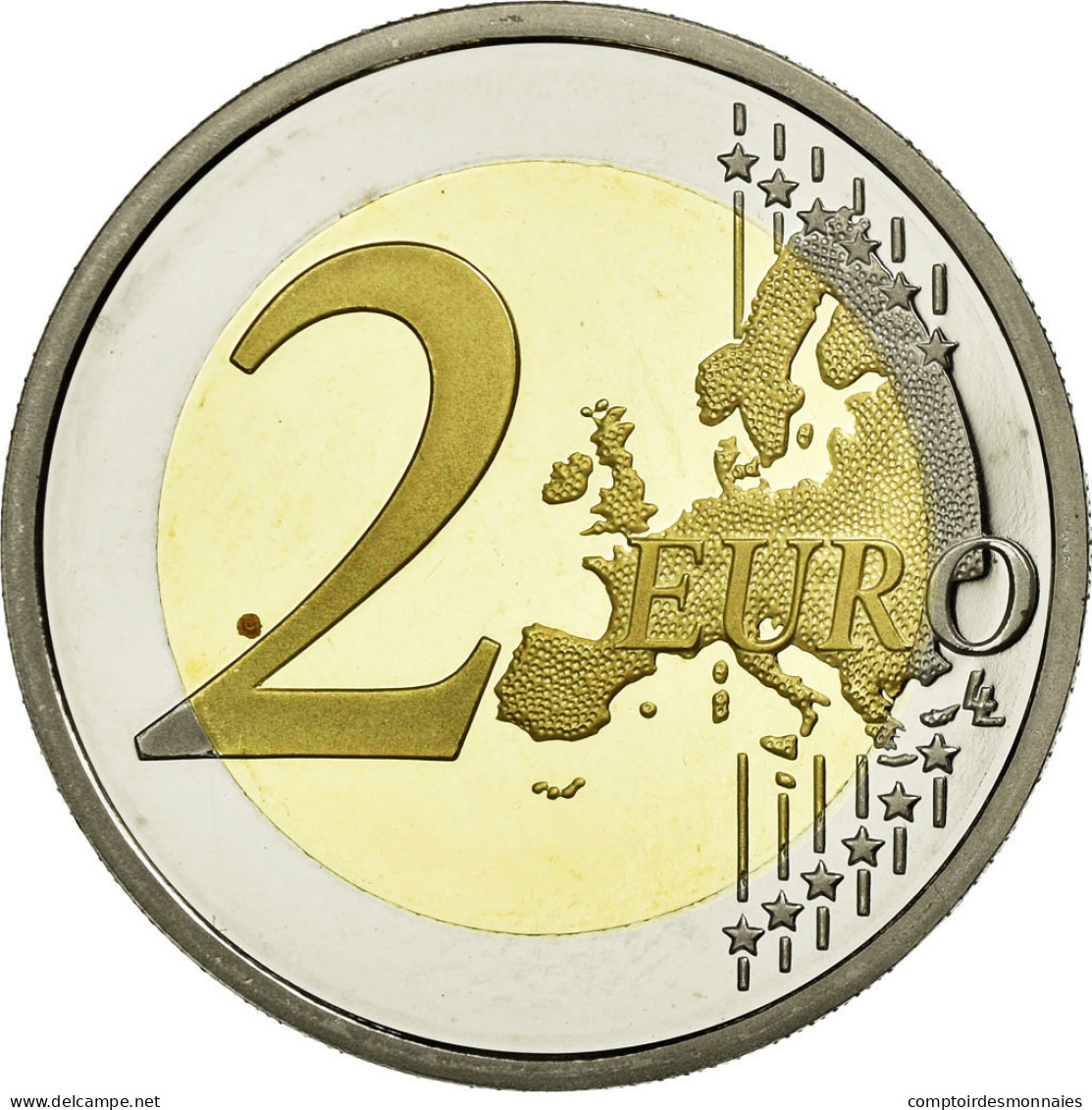 France, 2 Euro, 10 Ans De L'Euro, 2012, SPL, Bi-Metallic, Gadoury:14., KM:1846 - Frankrijk