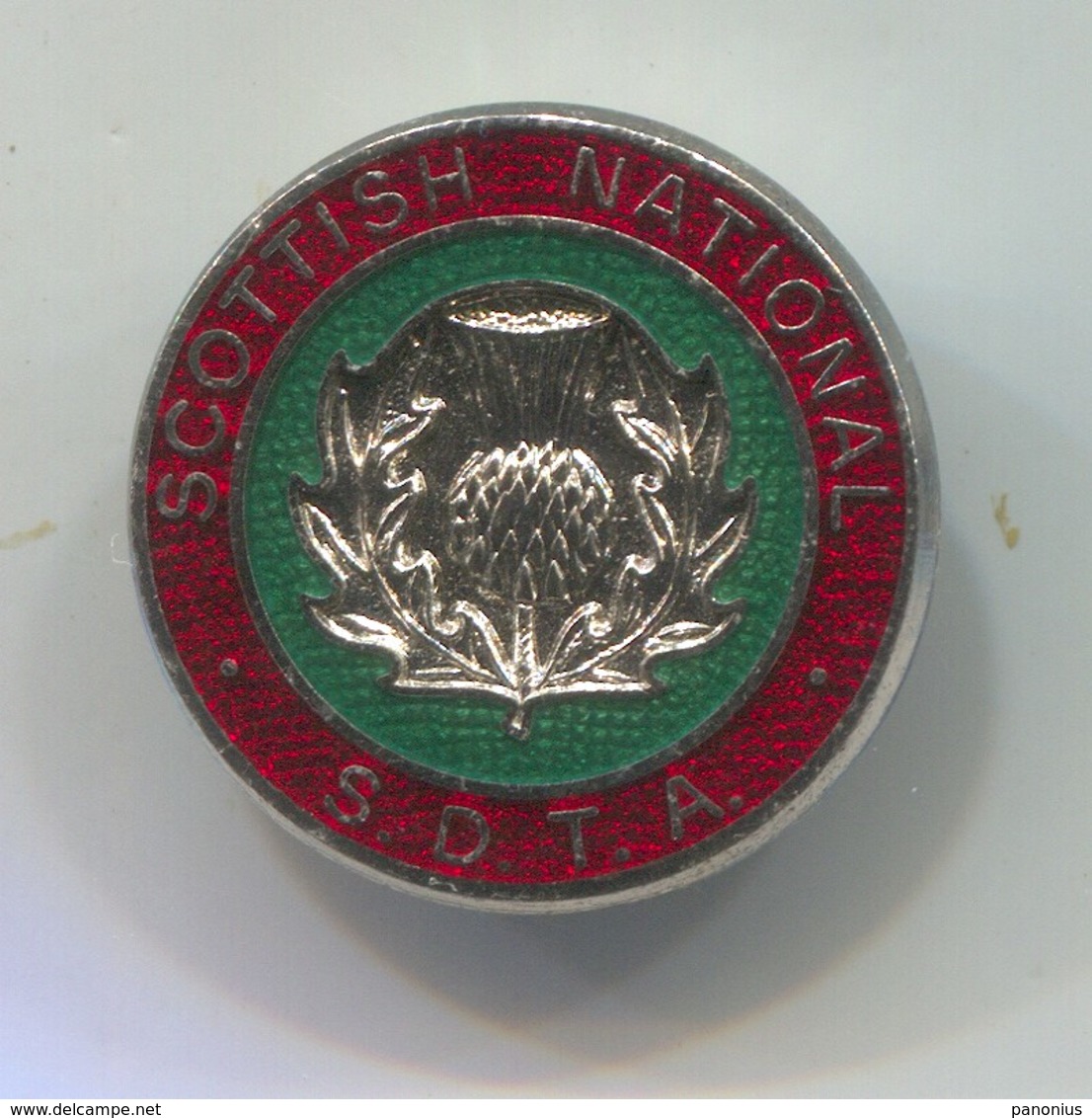 SDTA - Scottish National Dances, Vintage Pin, Badge, Abzeichen, Enamel - Musique