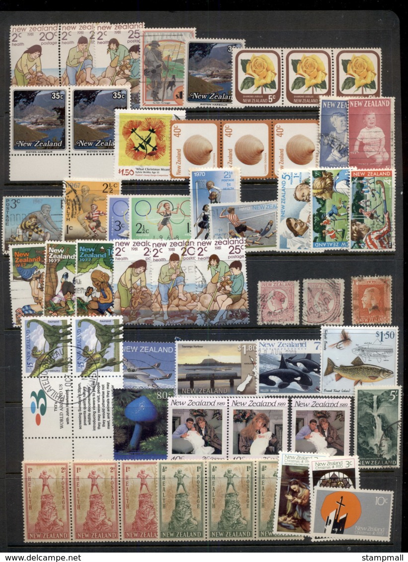 New Zealand 1900's On QV To Modern Assortment, Some Better 10 Scans Mint & Used - Lots & Serien