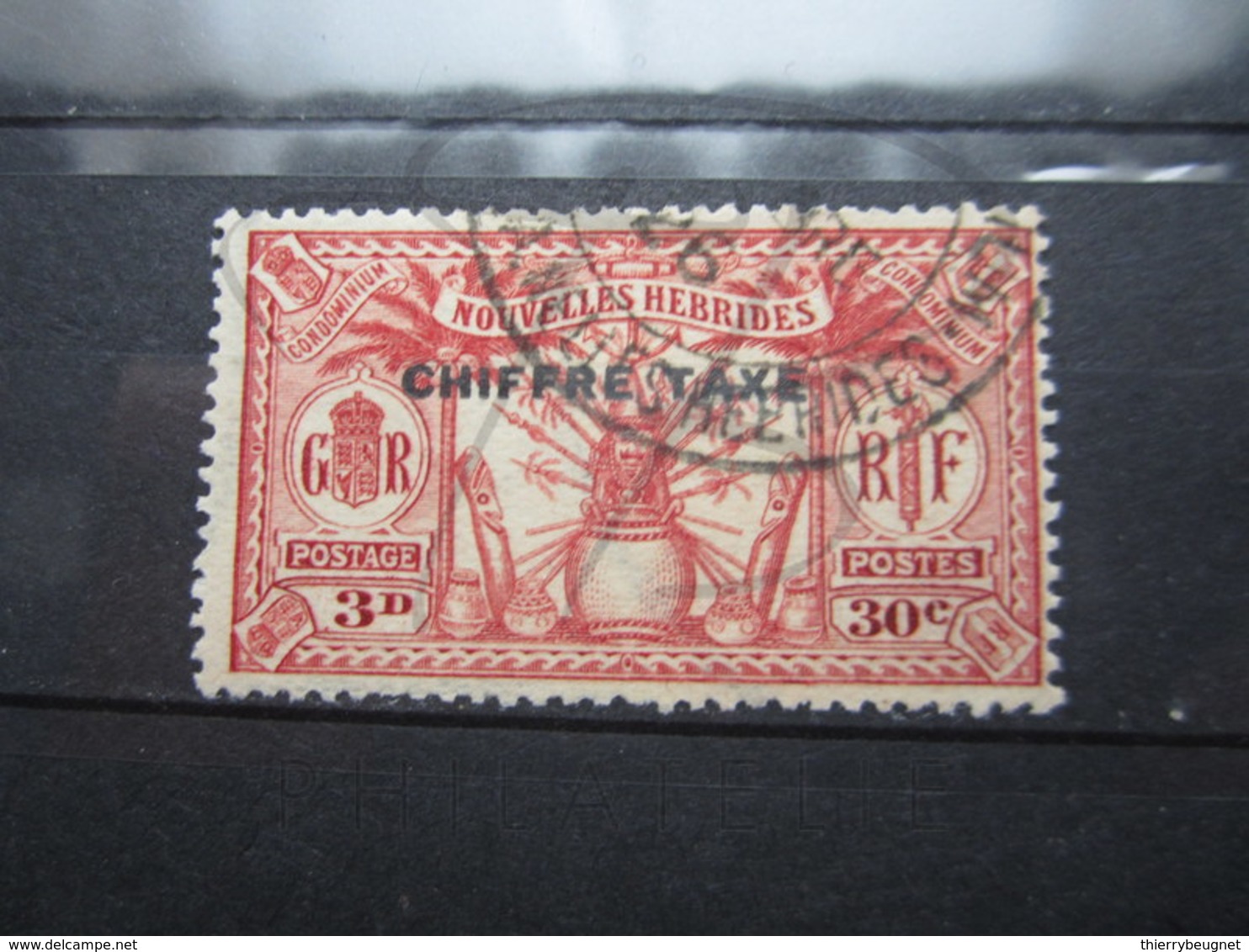 VEND BEAU TIMBRE TAXE DES NOUVELLES-HEBRIDES N° 3 !!! - Postage Due