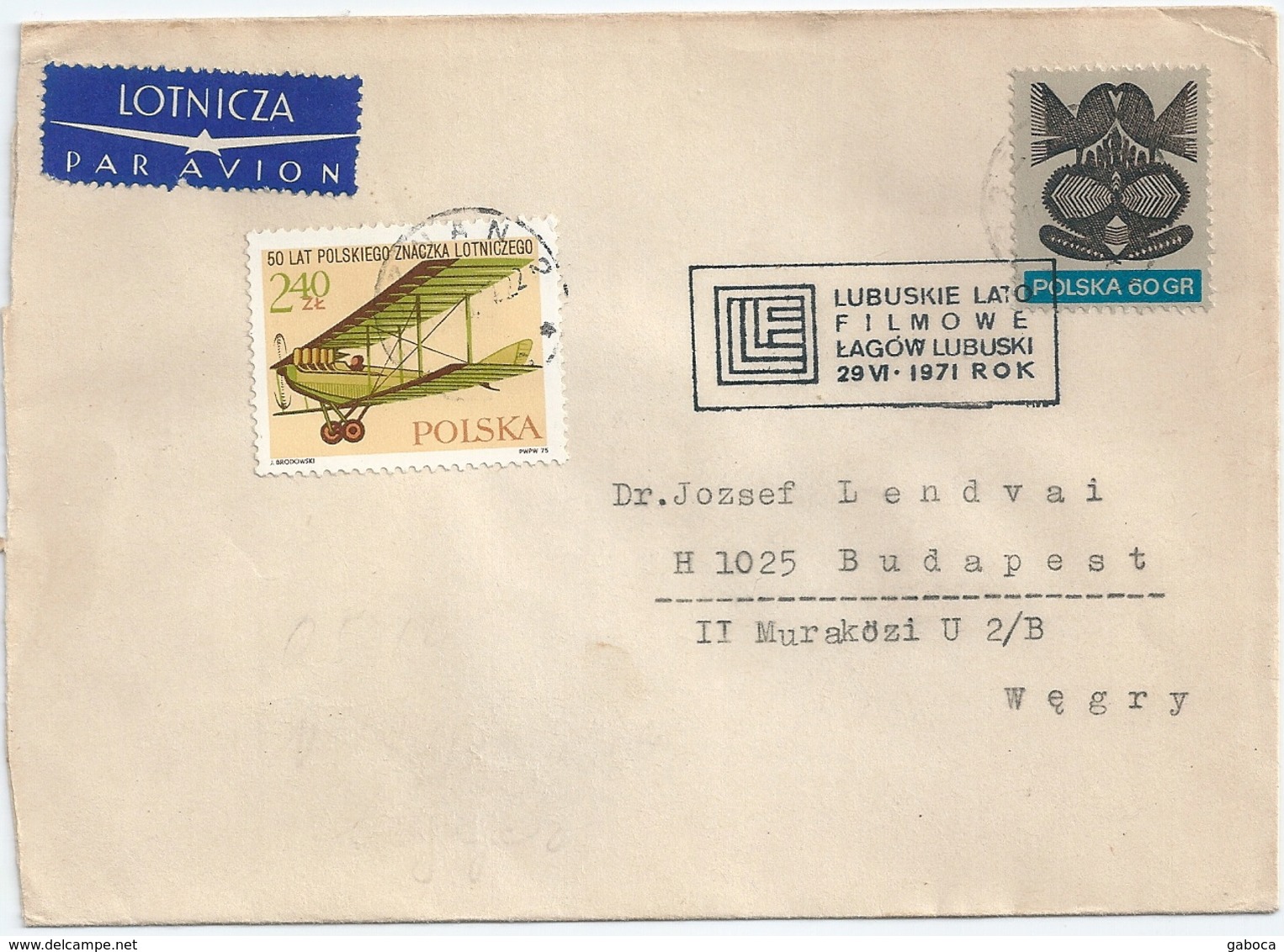 B2698 Poland Polska SPM Art Movie Cinema Feast Air Mail - Posta Aerea