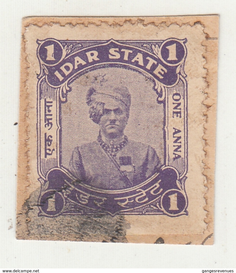 IDAR  State  1A  Revenue Type 25   #  15430 D  Inde Indien  India Fiscaux Fiscal Revenue - Idar