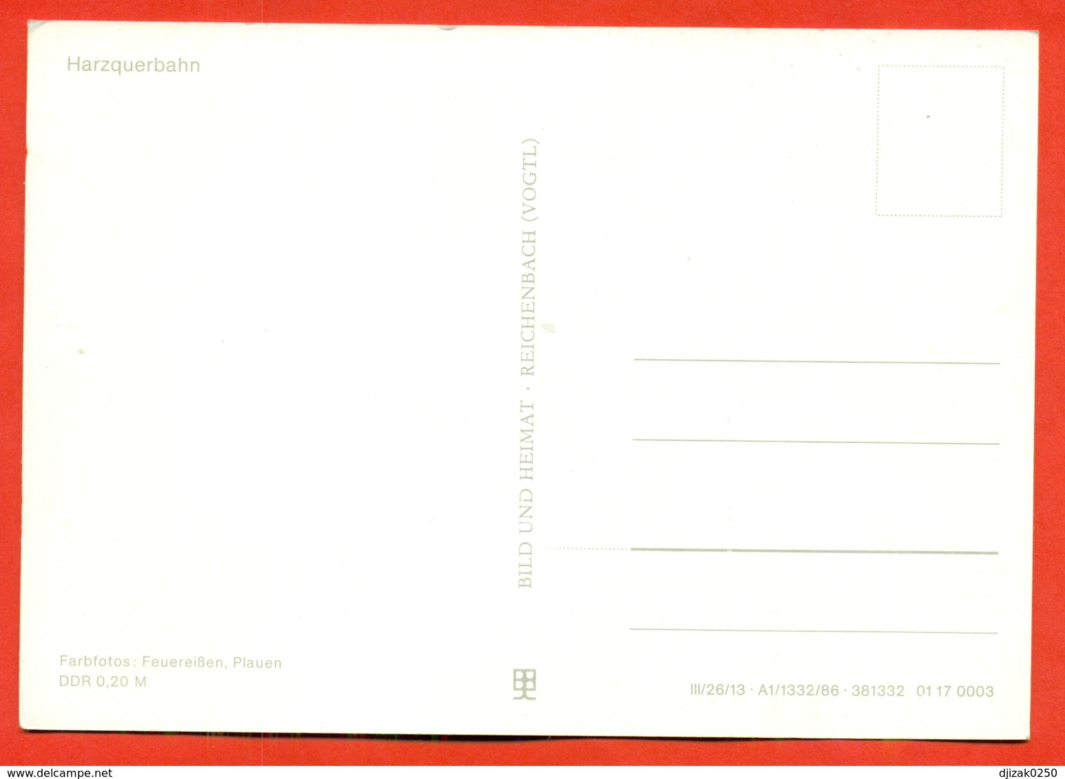 GDR 1986. Postcard New. - Trains