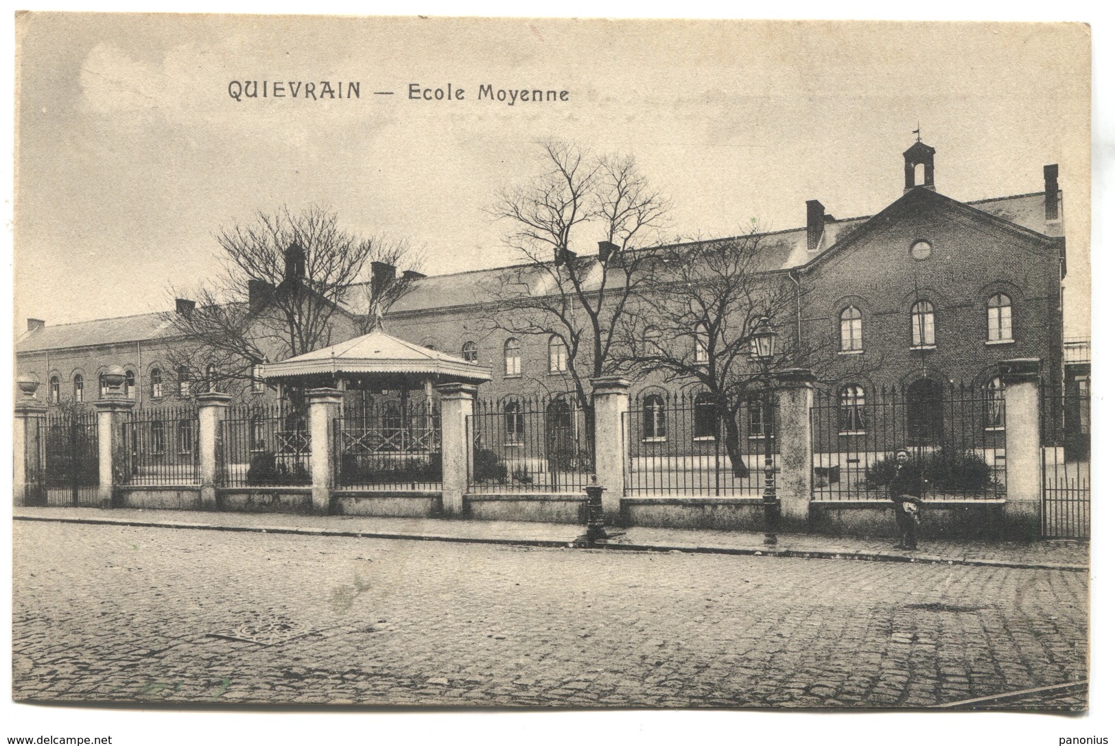 Belgium - QUIEVRAIN, Ecole Moyenne, Old PC - Quiévrain