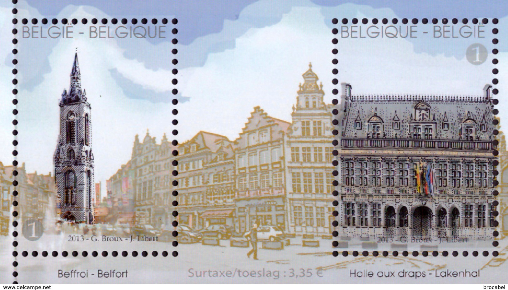 Belgium 4372/76** Tournai  MNH - Nuevos