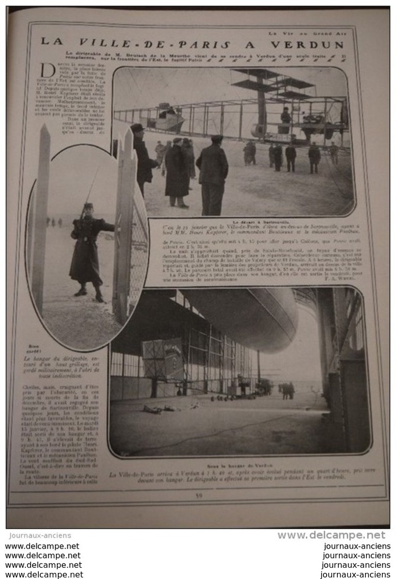 1908 L'AUTO MITRAILLEUSE AU MAROC - HENRY FARMAN - L'AERONAT VILLE DE PARIS A VERDUN - RUGBY BORDEAUX STADE