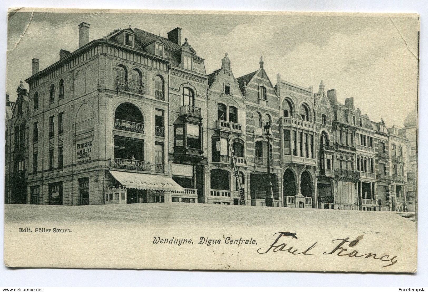 CPA - Carte Postale - Belgique - Wenduyne - Digue Centrale - 1905 (SV6545) - De Haan