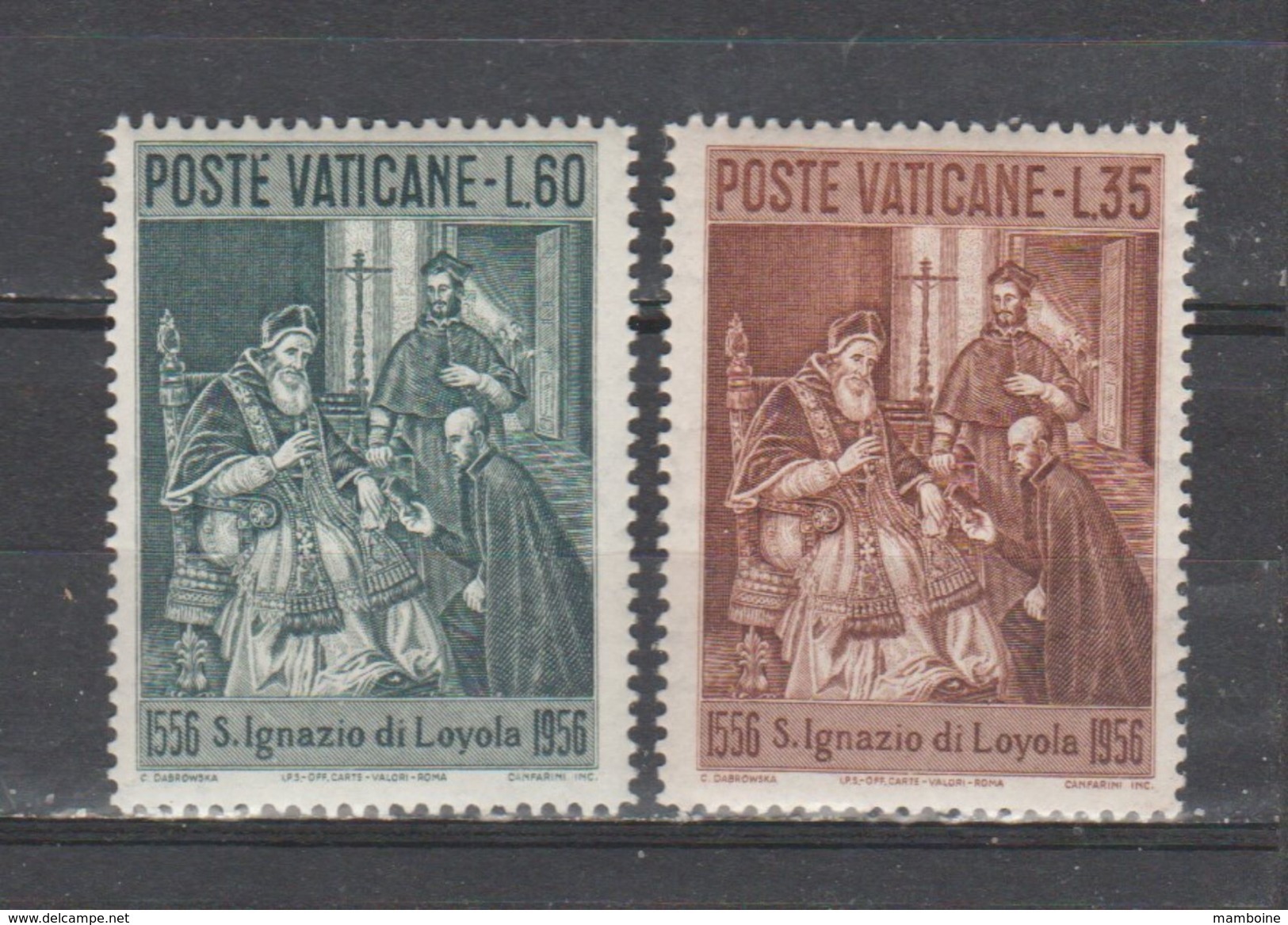 VATICAN  1956   N° 230 / 231  Neuf  X  (série Compléte) - Neufs