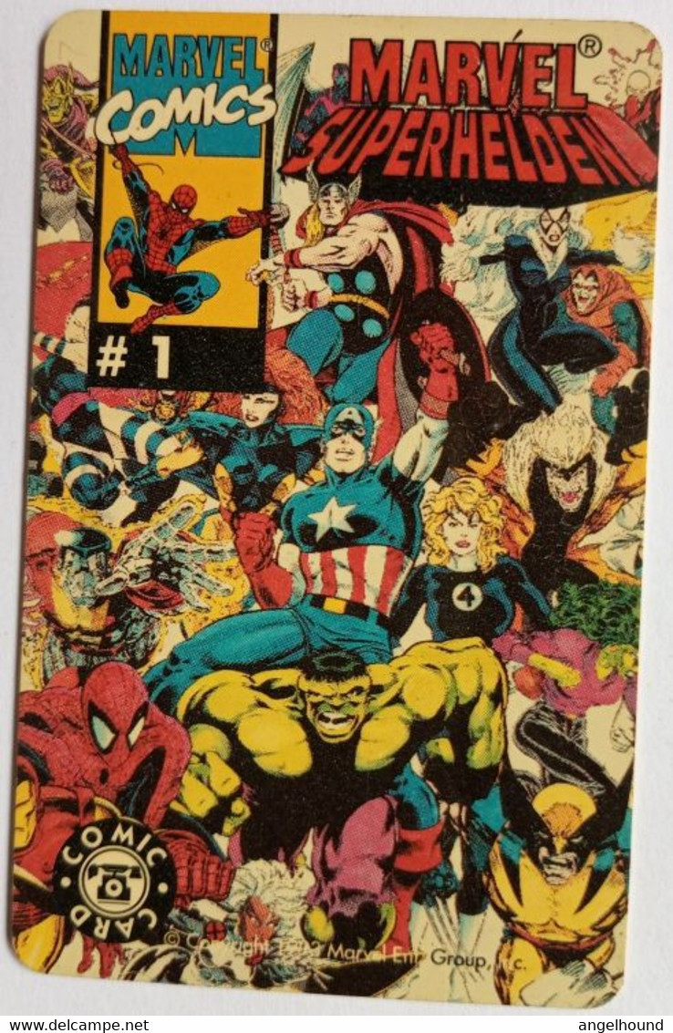 Germany DM12 S110  5/93 " Marvel Superheroes " - S-Series : Sportelli Con Pubblicità Di Terzi