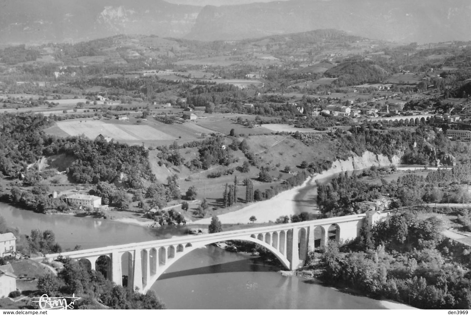 SAINT-NAZAIRE-en-ROYANS - Le Pont Sur L'Isère - Cachet En Pointillés Saint-Hilaire-du-Rosier - Other & Unclassified