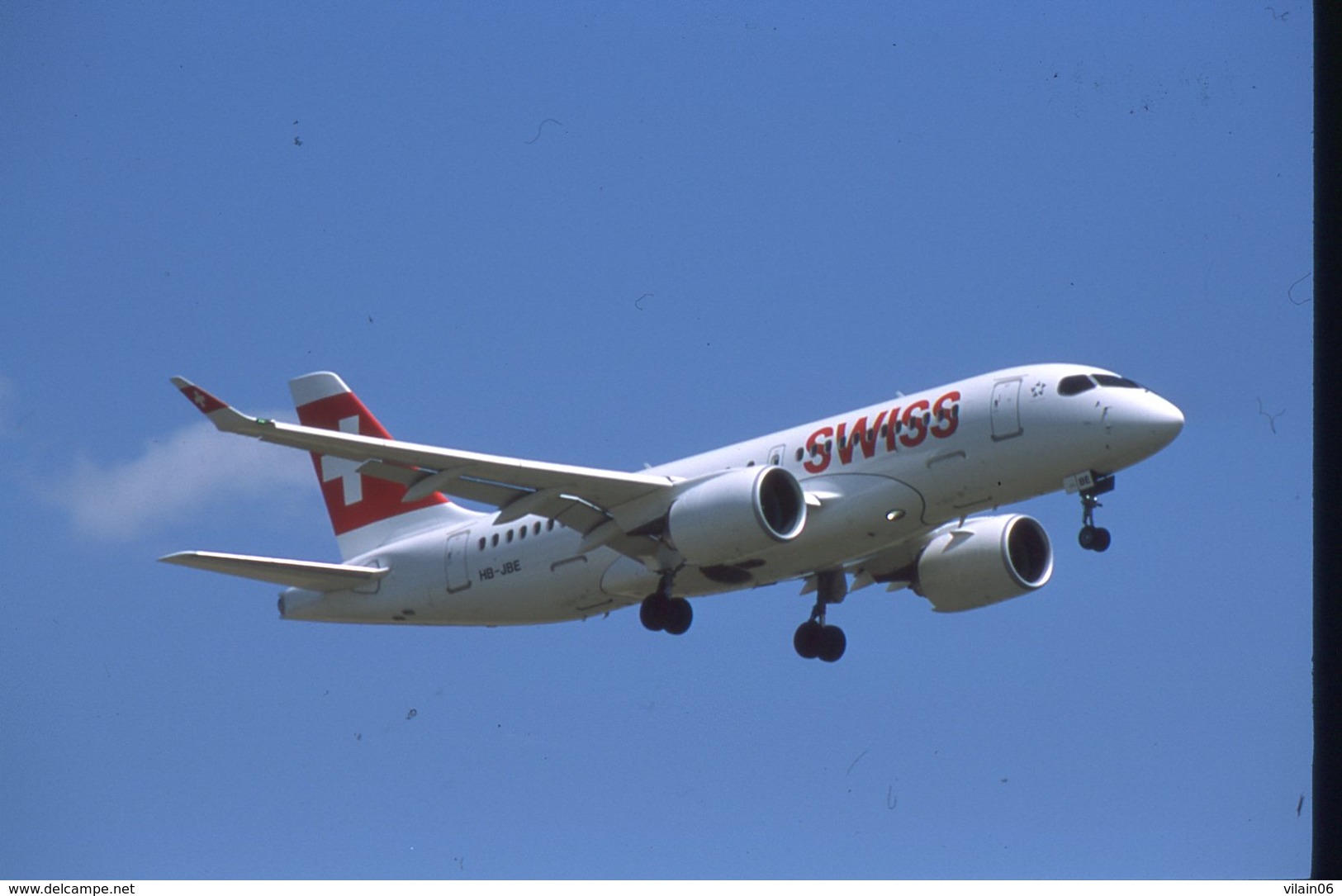 SLIDE / AVION / AIRCRAFT  ORIGINAL   SWISS  CS 100  HB-JBE - Diapositives