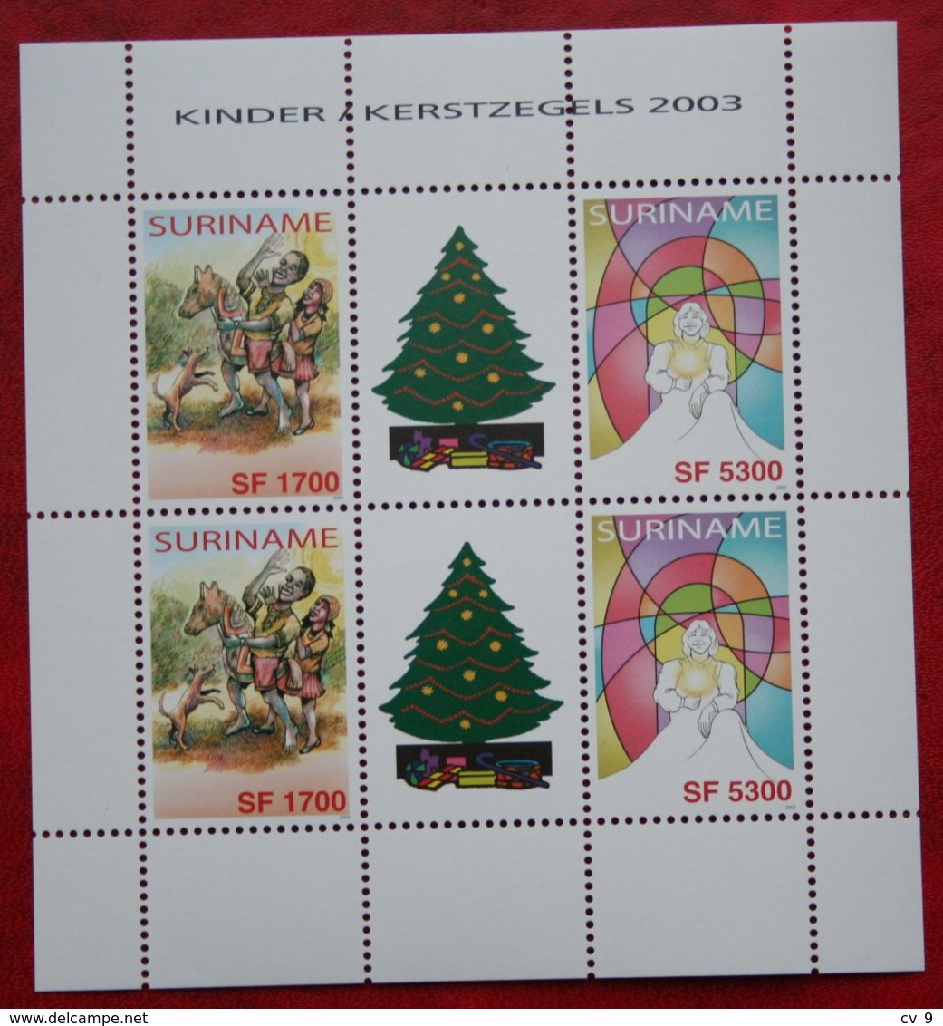 Surinam / Suriname 2003 Kerst Weihnachten Noel Christmas Complete Sheet (ZBL 1219-1220 Mi 1890-1891) POSTFRIS / MNH ** - Suriname