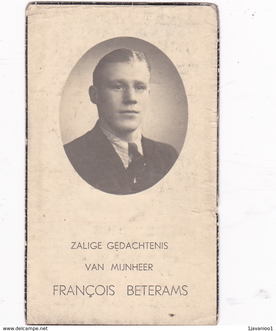 Oorlogsslachtoffer, 1943, Francois Beterams, Steemans, Mechelen, Brasschaat, - Santini