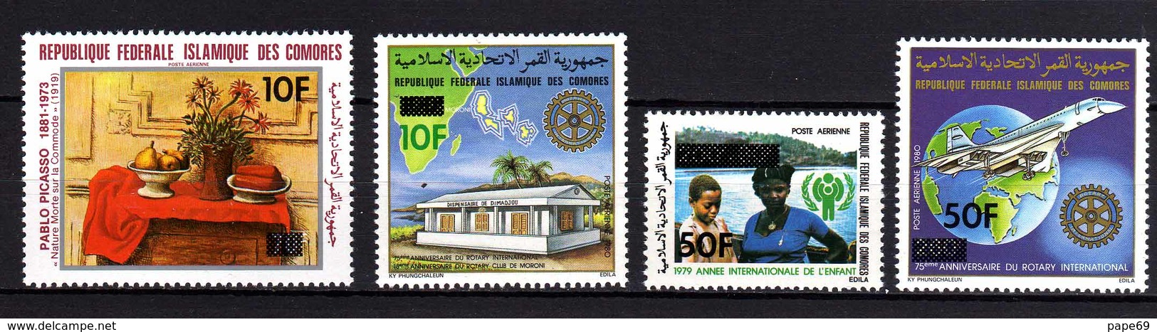 Comores P.A.  N° 189 / 92 XX Série Des 4 Timbres Surchargés Sans Charnière, TB - Comores (1975-...)