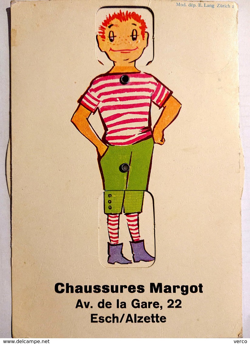 Carte Postale Ancienne De ESCH Sur ALZETTE - Carte Publicitaire "Chaussures Margot" - Très BON ETAT - Esch-sur-Alzette