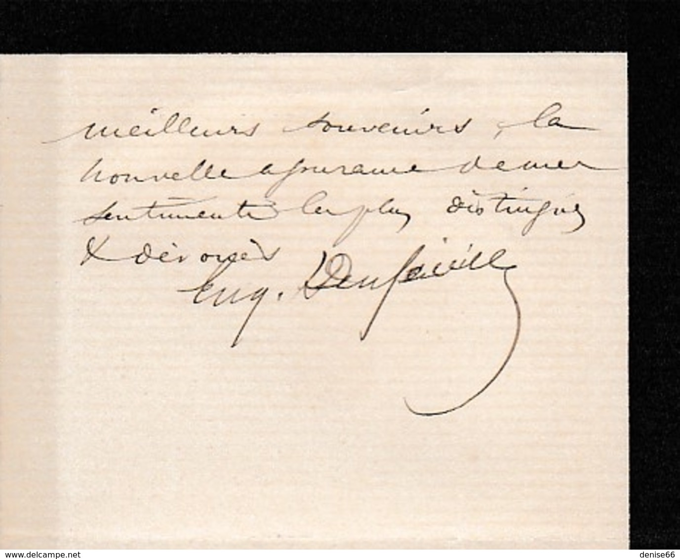 L.A.S. Eugène DUFEUILLE (1842-1911) Secrétaire Du Comte De PARIS - Dernier Représentant Des Royalistes Libéraux - Historical Documents