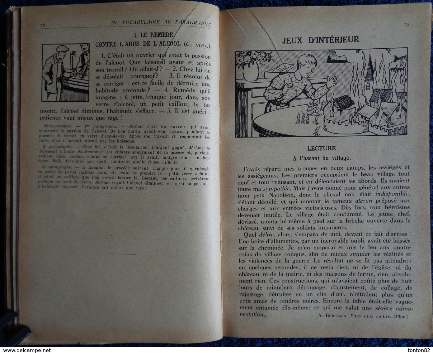 F. Auger - J. Dedieu - Du Vocabulaire au Paragraphe - Librairie L' École - ( 1937 ) .