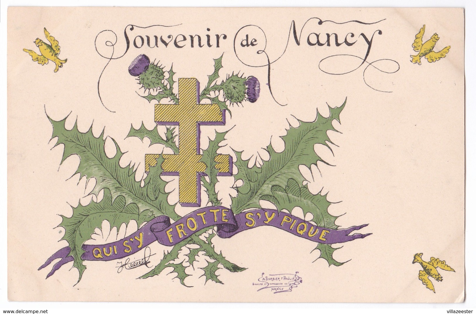 Nancy Cpa Souvenir De Nancy Qui S'y Frotte S'y Pique , Belle Carte - Nancy