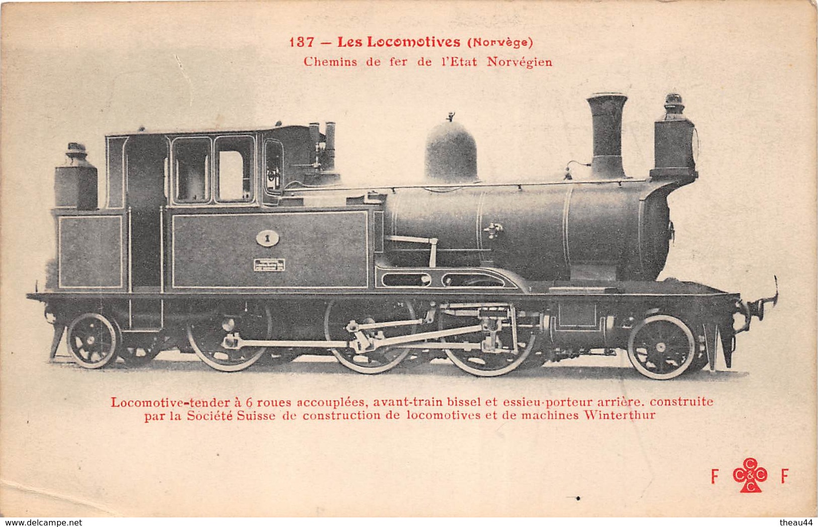 ¤¤  -    Locomotives Etrangère   -  NORVEGE  -  Train , Chemin De Fer   ¤¤ - Equipment