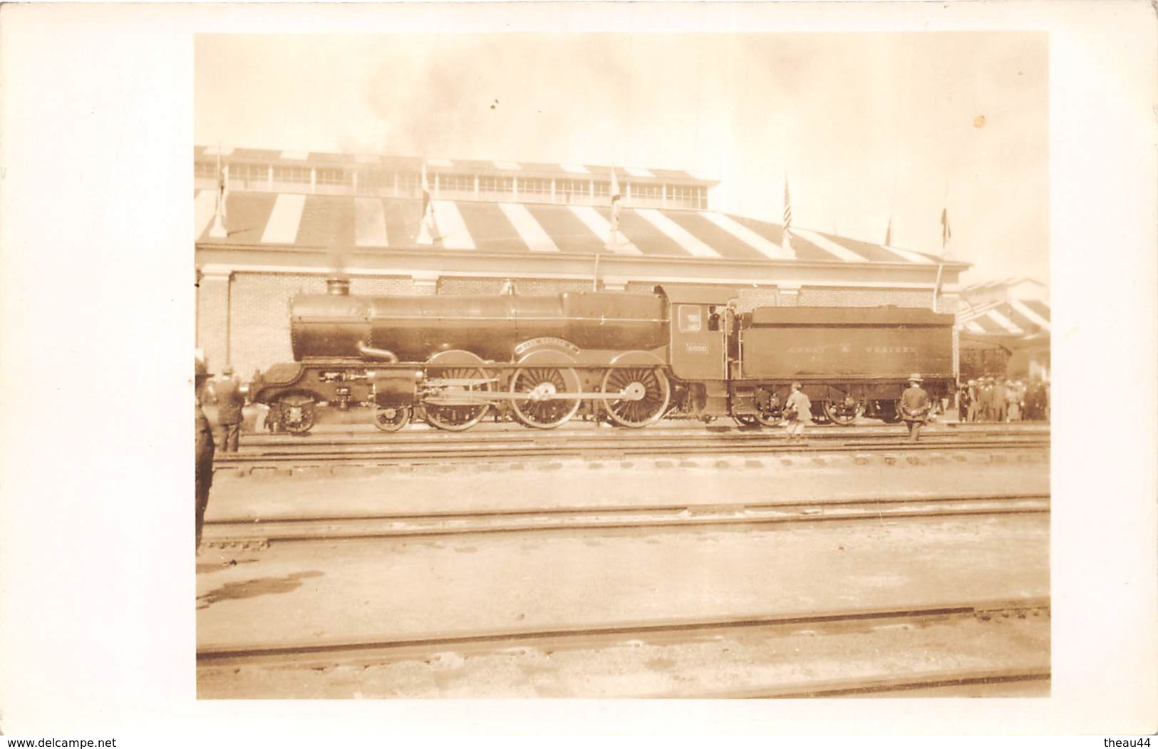 Carte-Photo Des Chemins De Fer Anglais - " King Georges V " Great Western Railway - Train - Equipment