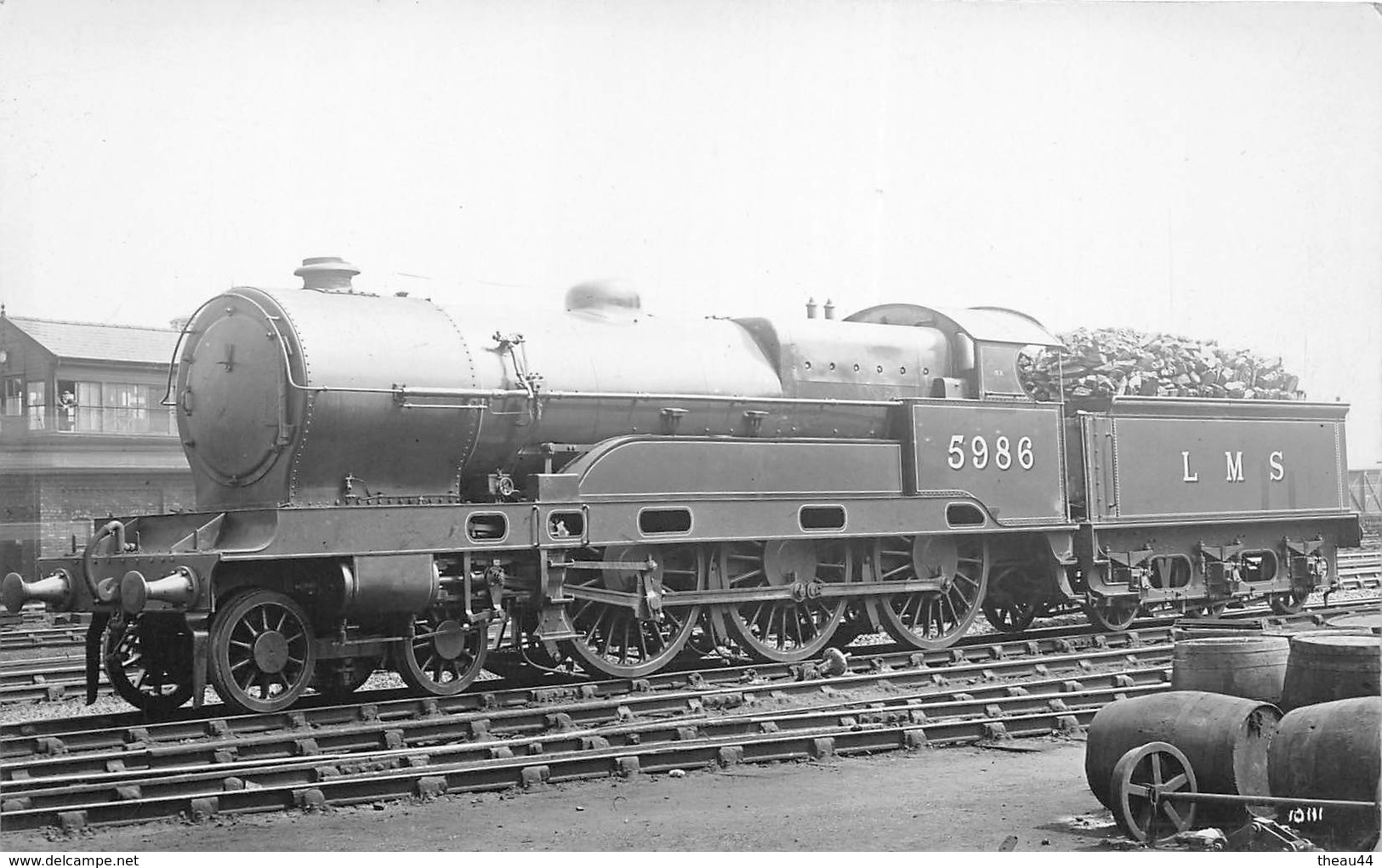 Carte-Photo Des Chemins De Fer Anglais  -  Locomotive   - Train - Matériel