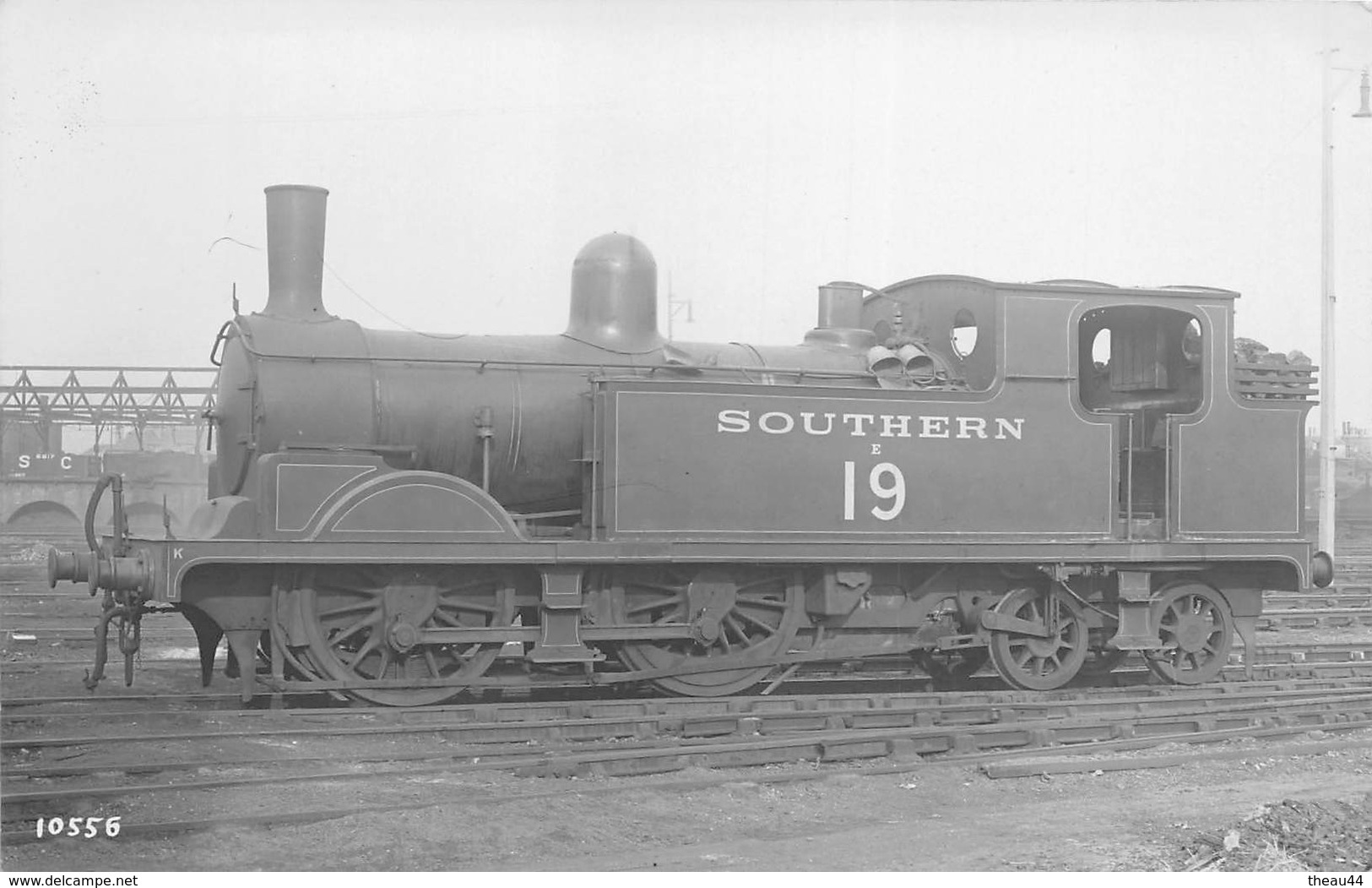 Carte-Photo Des Chemins De Fer Anglais  -  Locomotive " SOUTHERN E 19 "   - Train - Matériel