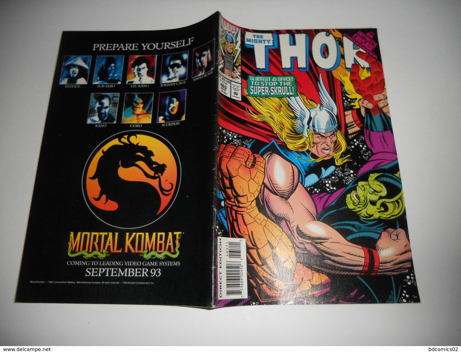 Marvel Comics The Mighty Thor N°465  En V O - Marvel