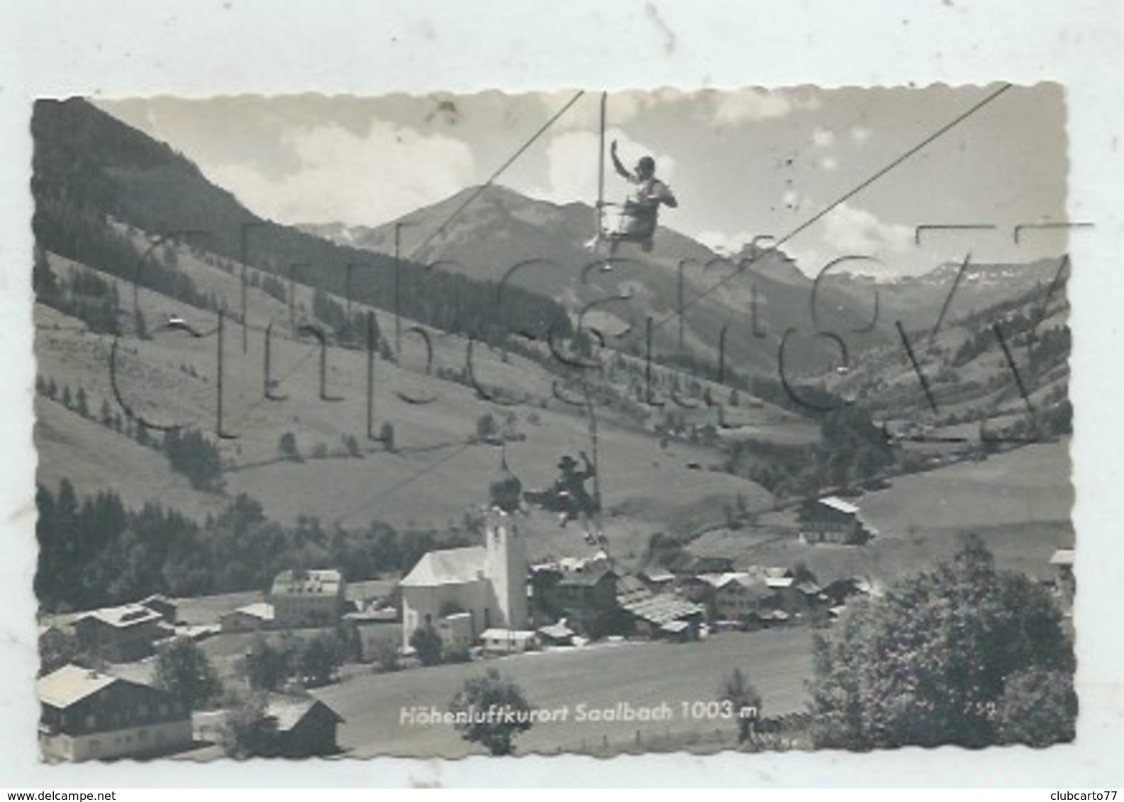 Saalbach-Hinterglemm (Autriche, Salzburg) : Höheluftkurart Im 1950 (lebendig) PF. - Saalbach