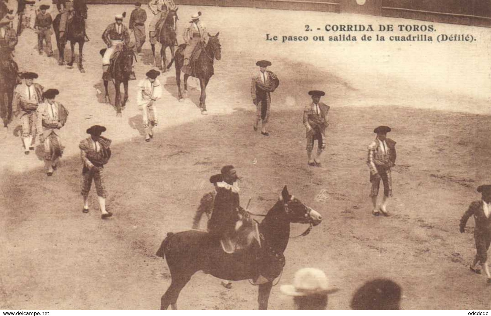 CORRIDA DE TOROS  Le Paseo Ou Salida De La Cuadrilla (Défilé ) RV - Corrida