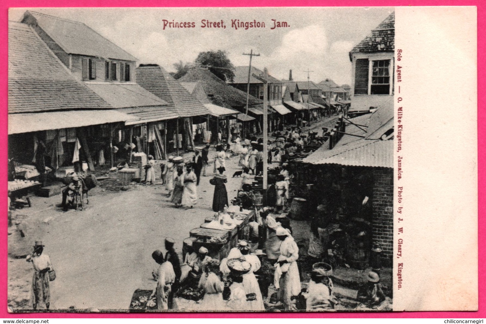 Jamaïque - Princess Street - Kingston - Animée - O. MILKE - Photo J.W. CLEARY - Jamaïque