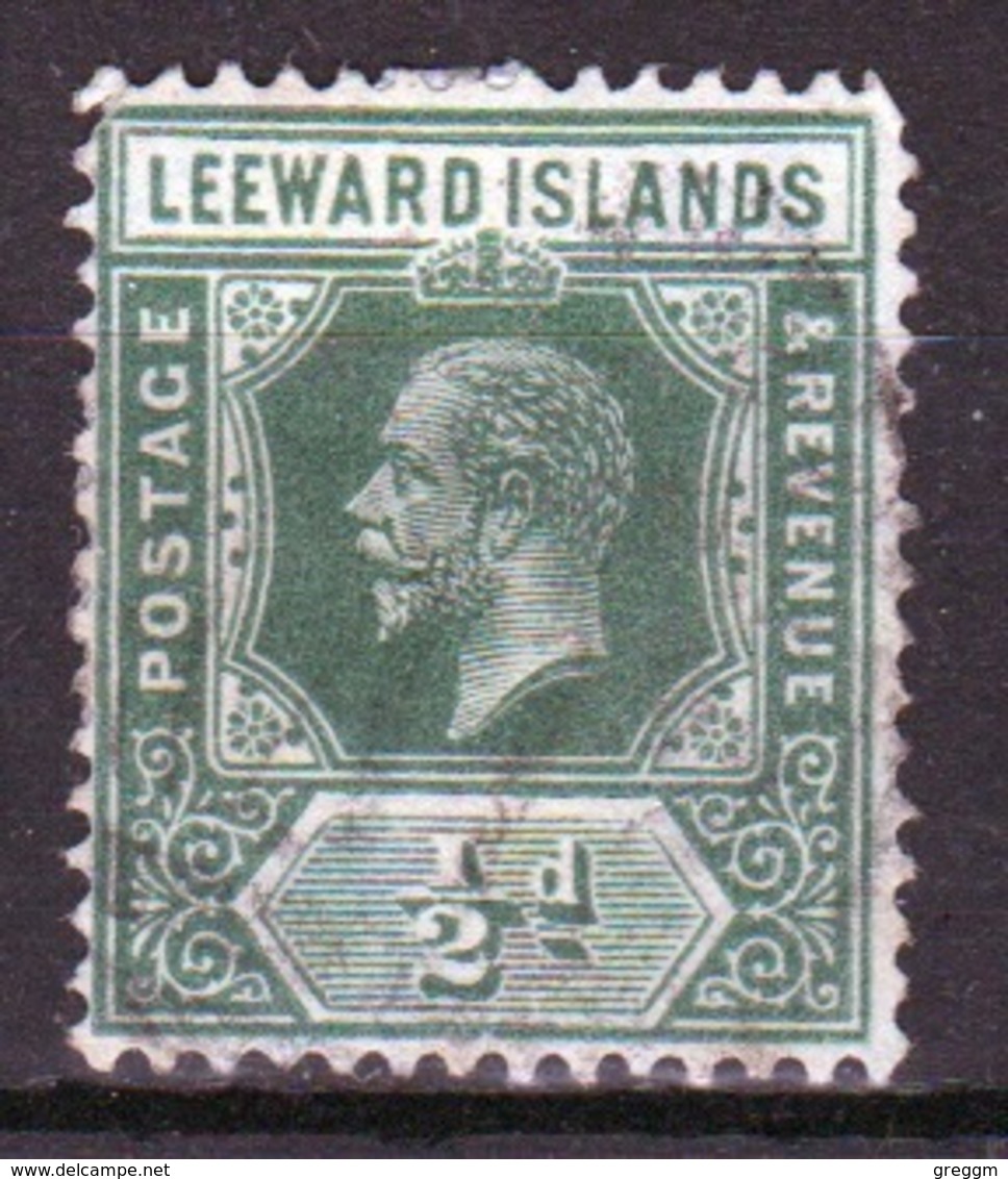 Leeward Islands 1912 Edward VII ½d Deep Green Single Definitive Stamp. - Leeward  Islands