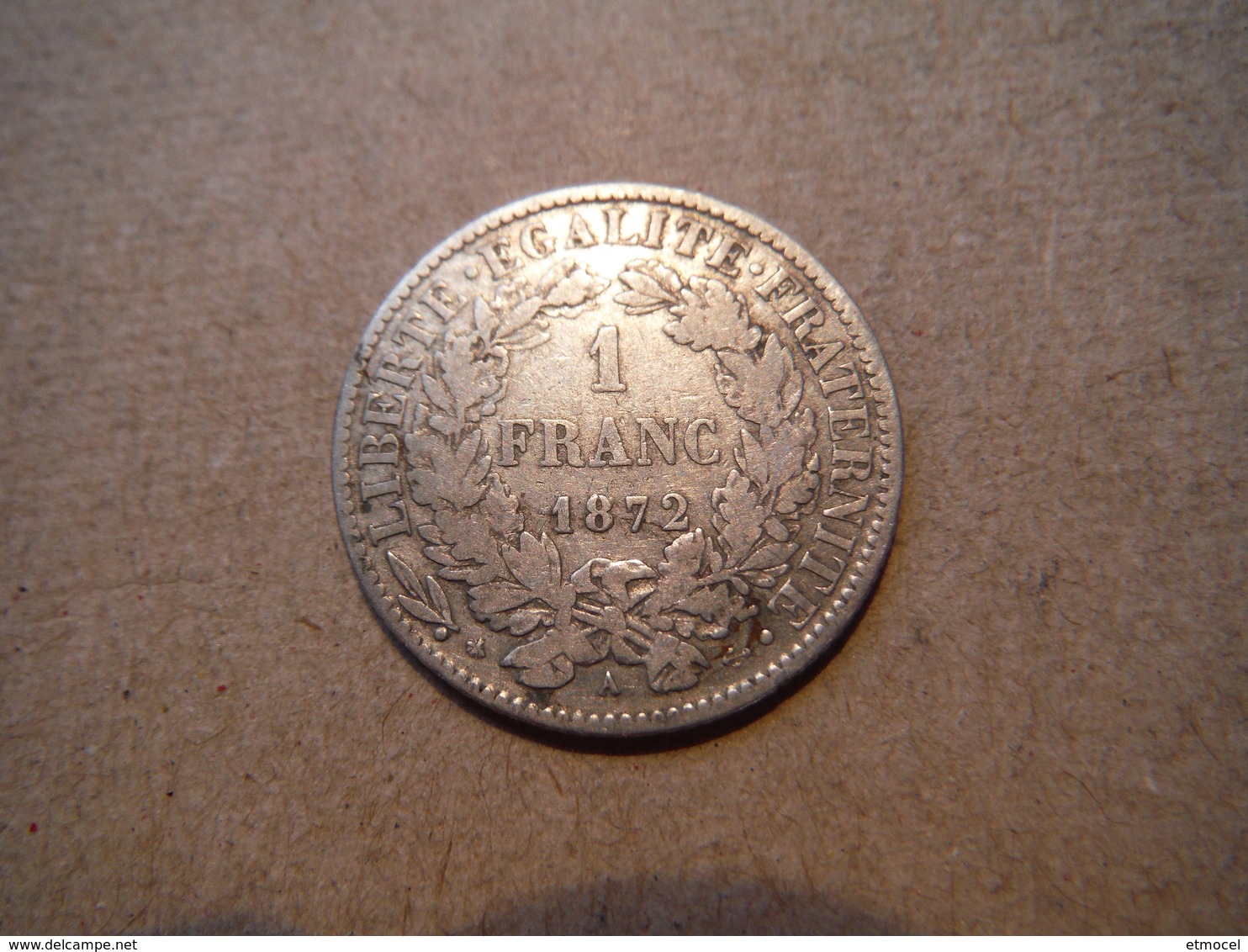 M19   1 Franc Cérès 1872 PetitA  Argent - Autres & Non Classés