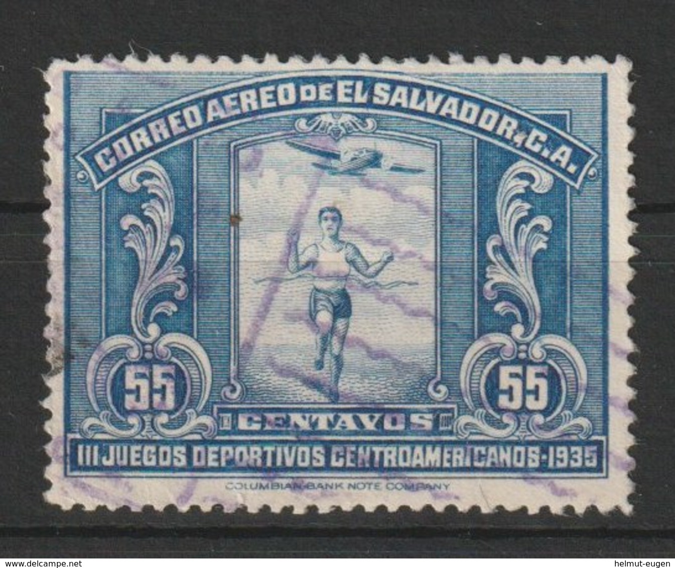 MiNr. 502 El Salvador  / 1935, 16. März. 3. Mittelamerikanische Sportspiele, San Salvador. - El Salvador