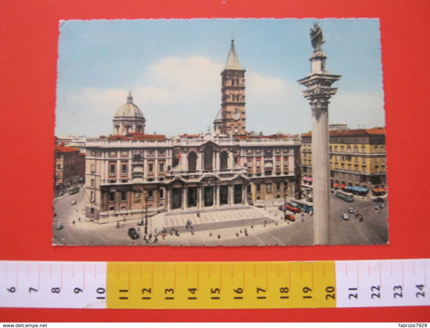 A.01 ITALIA ANNULLO TARGHETTA - 1959 ROMA FILM CINEMA PASSAGGIO A HONG KONG GONG CARD CHIESA S. MARIA MAGGIORE - Cinema