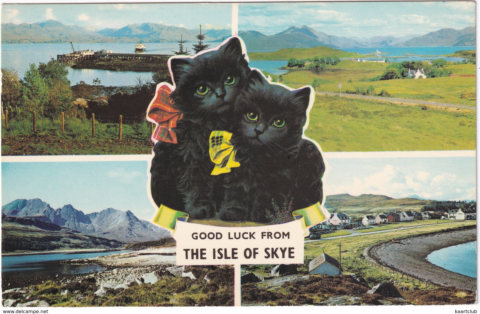 'Good Luck From The Isle Of Skye': Armadale Pier, Isle Ornsay, Loch Slapin And Blaven, Kyleakin - (Scotland) - CAT - Argyllshire