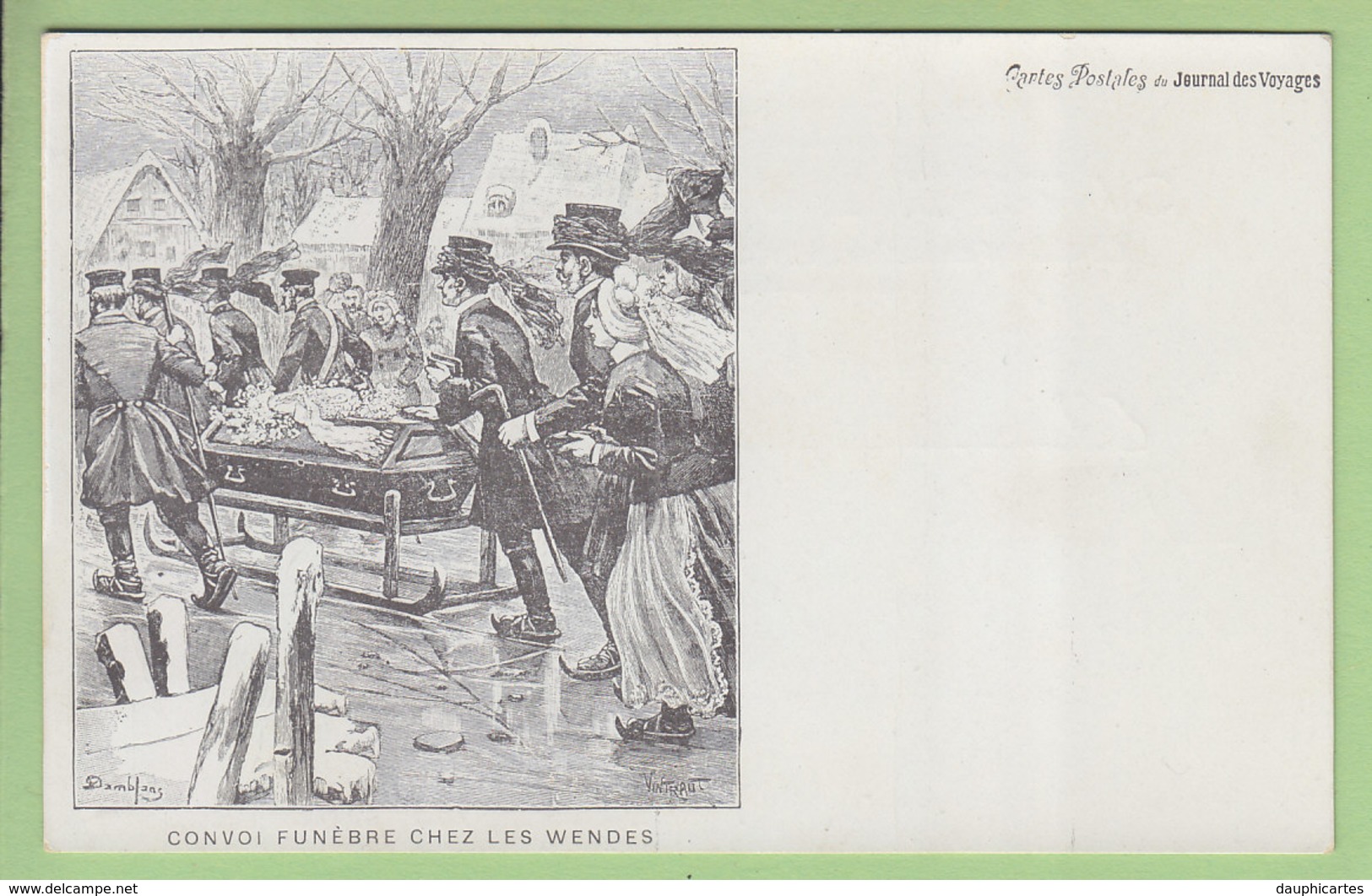 Lausitz, Sorben : Trauerzug Unter Sorben. Convoi Funèbre Chez Les Wendes. Lusace. 2 Scans. Edition Journal Des Voyages - Calau