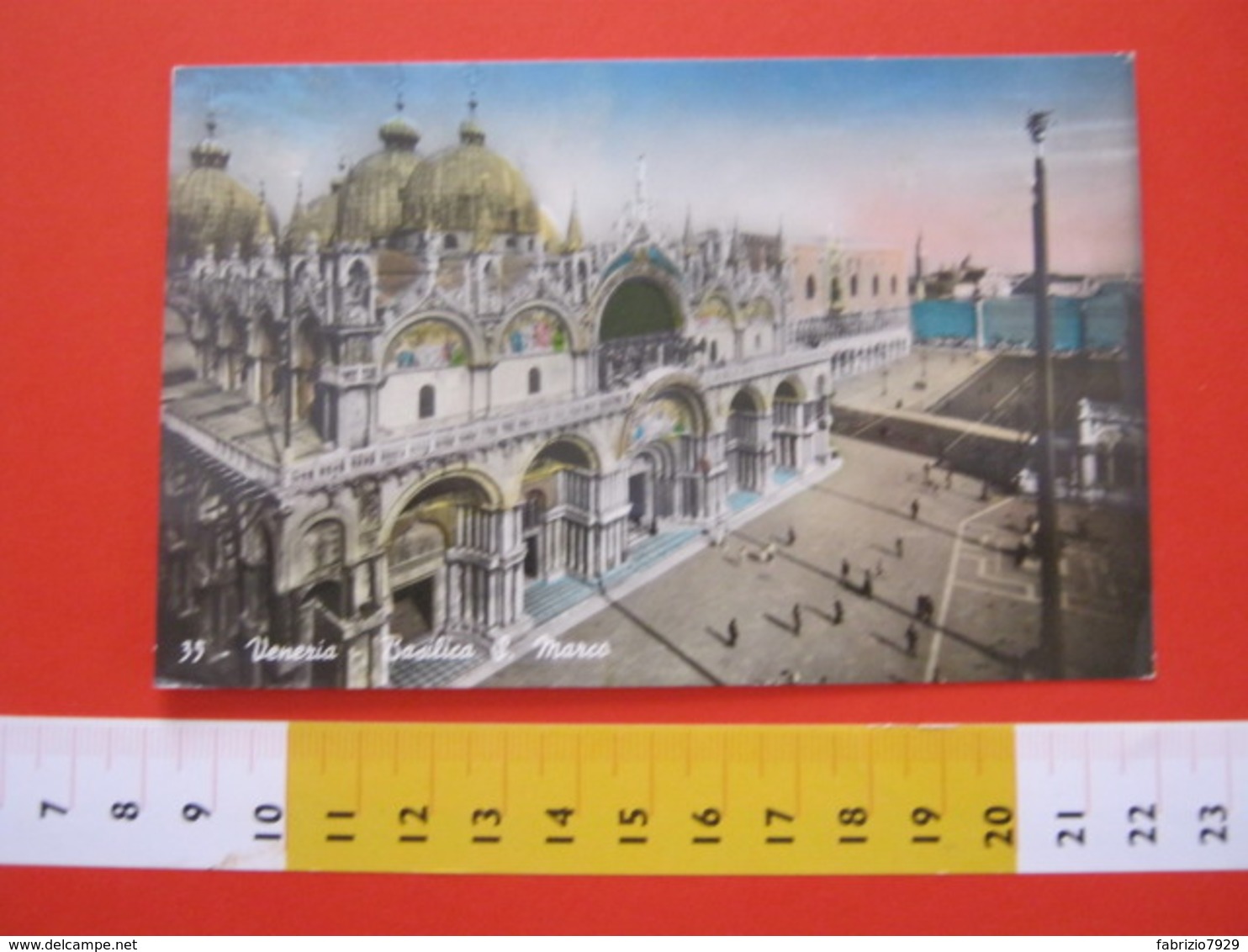 A.01 ITALIA ANNULLO TARGHETTA - 1955 VENEZIA CONFERENZA TRAFFICO E CIRCOLAZIONE STRESA VERBANIA CARD BASILICA SAN MARCO - Altri (Terra)