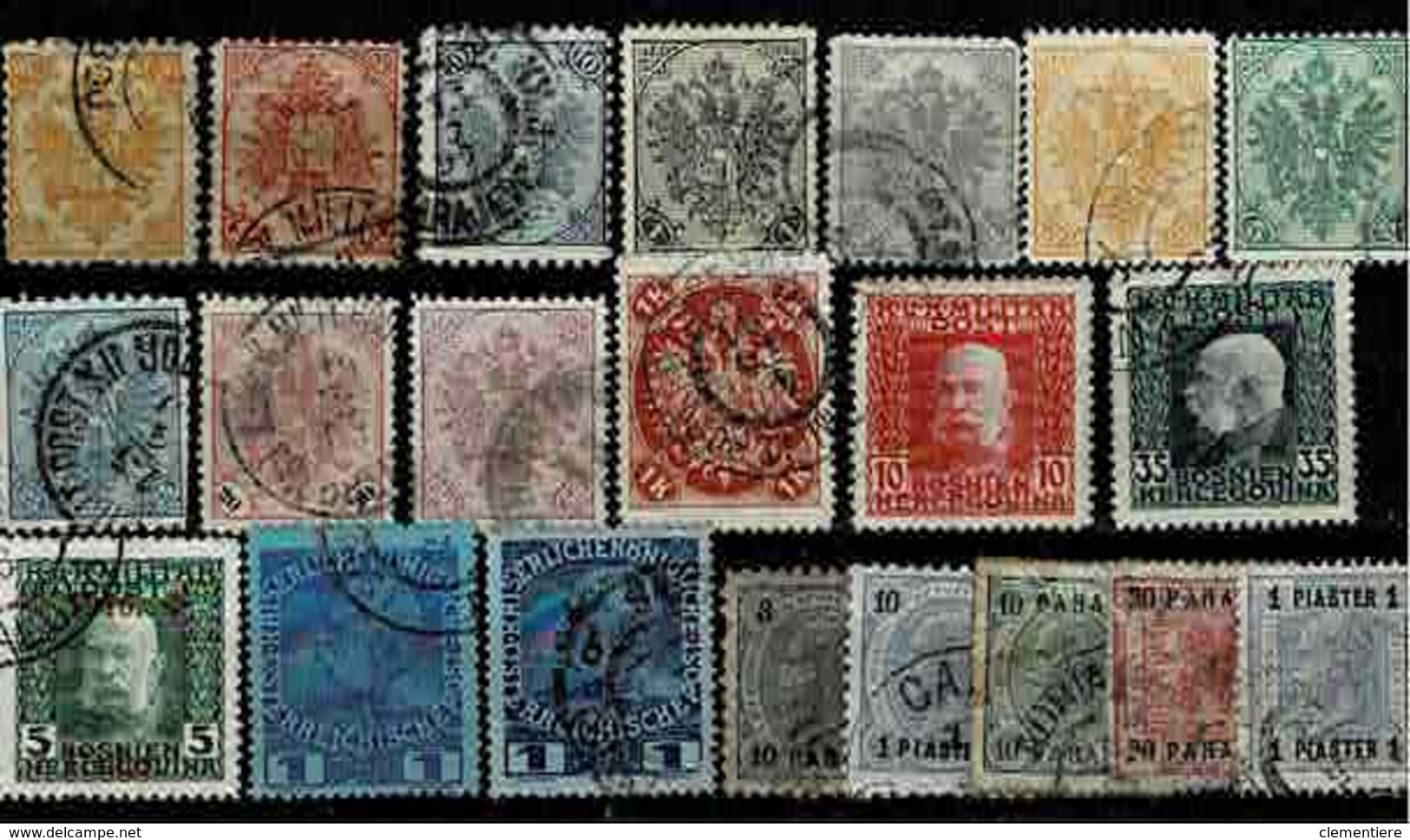 Lot De Timbres D'Occupation En Bosnie Herzégovine Et Au Levant - Used Stamps