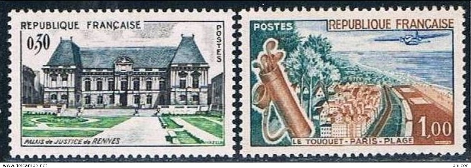 France, 1962,  # 1351, 1355, MNH - Sonstige & Ohne Zuordnung