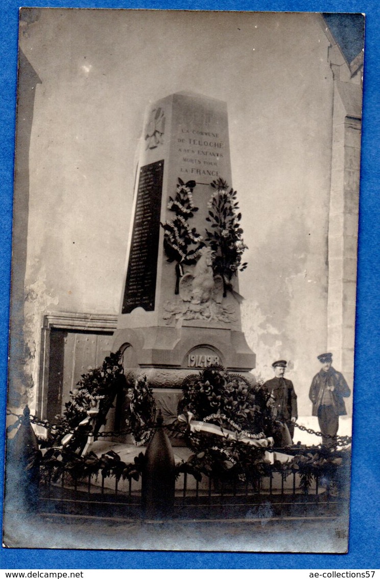 Teloche --   Carte Photo  -  Monument Aux Morts - Autres & Non Classés