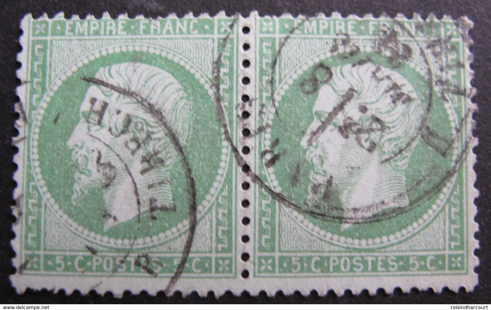 R1680/188 - NAPOLEON III (PAIRE) N° 20 - CàD De PARIS Rue TIRECHAPE Du 8 MARS 1864 - Cote : 25,00 € - 1862 Napoleon III