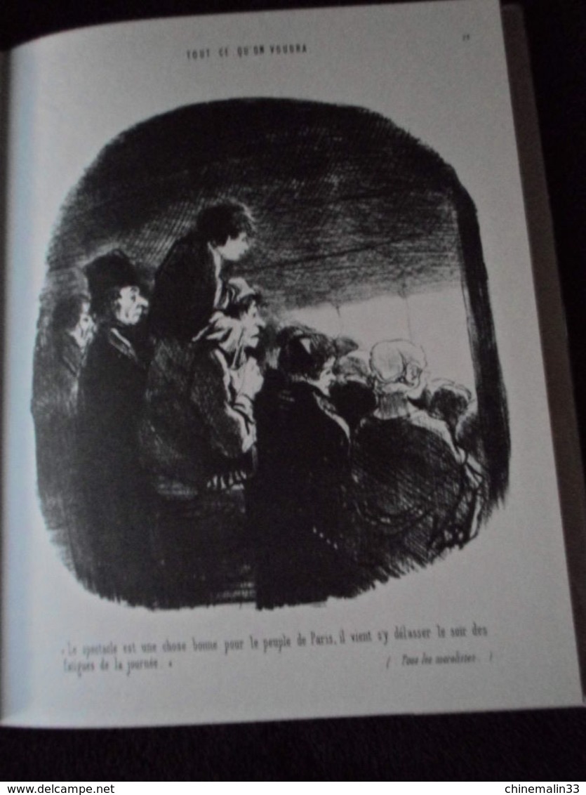 HONORE DAUMIER LES GENS DU SPECTACLE CARICATURISTE DESSINS HUMOUR PRÉFACE DE FRANCOIS PERIER 1973 EXEMPLAIRE COMME NEUF