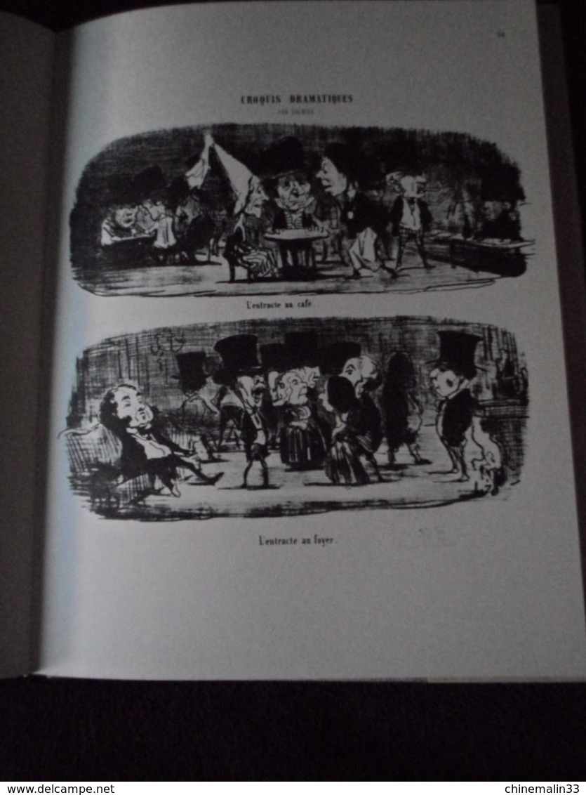 HONORE DAUMIER LES GENS DU SPECTACLE CARICATURISTE DESSINS HUMOUR PRÉFACE DE FRANCOIS PERIER 1973 EXEMPLAIRE COMME NEUF