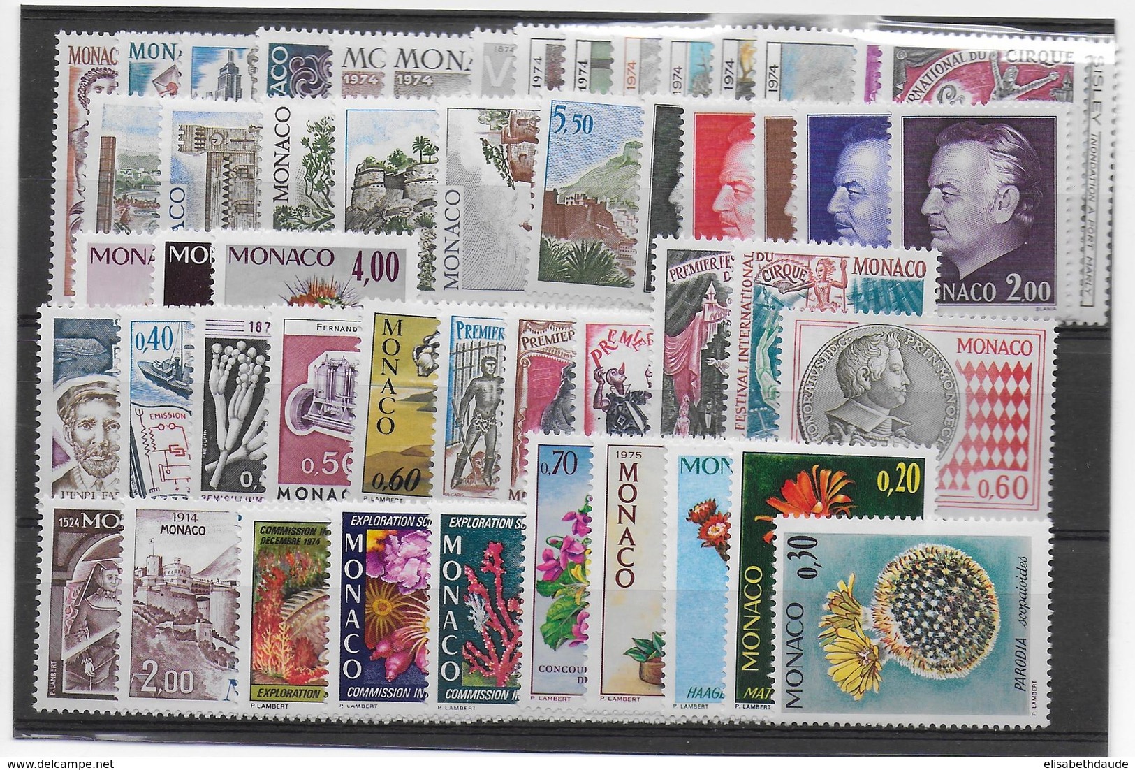 PROMOTION MONACO - 1974 - ANNEE COMPLETE ** MNH - COTE YVERT = 173 EUR. - 50 TIMBRES - Años Completos