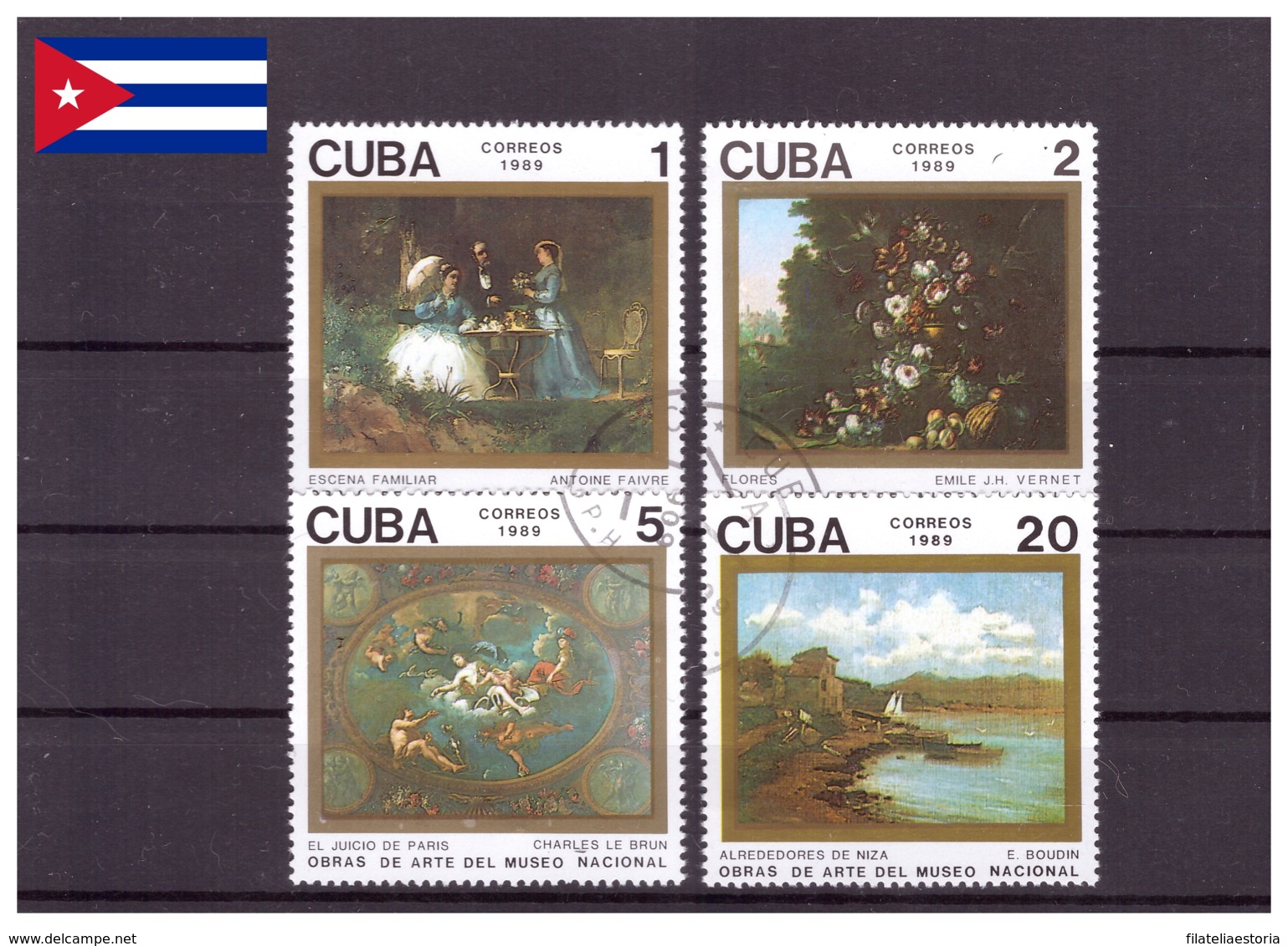 Cuba 1989 - Oblitéré - Peinture - Michel Nr. 3336-3339 (cub355) - Oblitérés