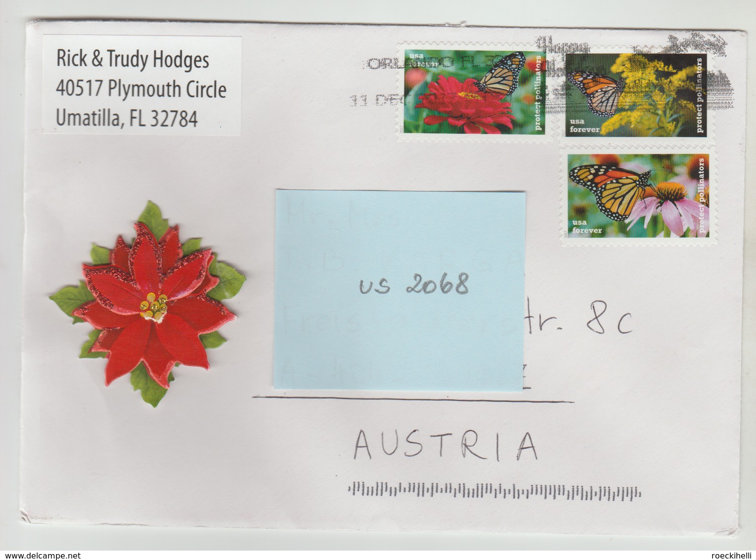 2015 ?  -  USA/Florida   - Brief / Bedarfsbeleg    - O Gestempelt - S. Scans (us 2068) - Briefe U. Dokumente