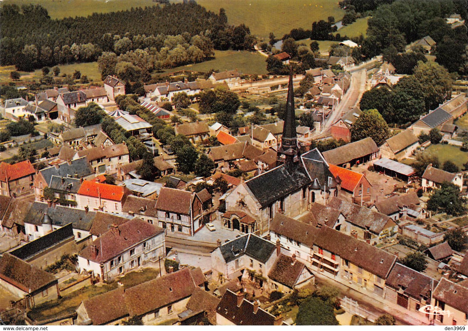 Dangu - Vue Générale Aérienne - Eglise - Dangu