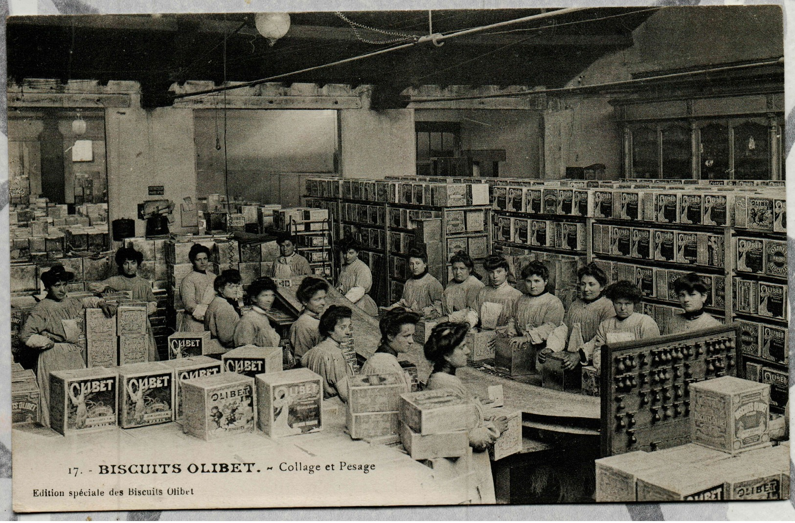 BISCUITS OLIBET Collage Et Pesage - Autres & Non Classés