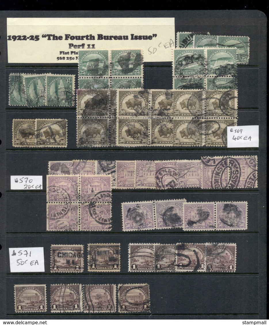 USA 1920's On Assorted Oddments Fourth Bureau Issues 16 Scans - Used Stamps