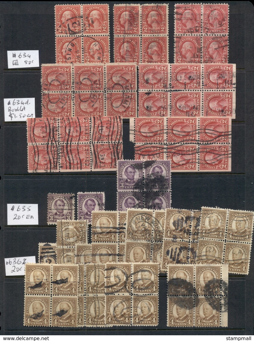 USA 1920's On Assorted Oddments Fourth Bureau Issues 16 Scans - Used Stamps